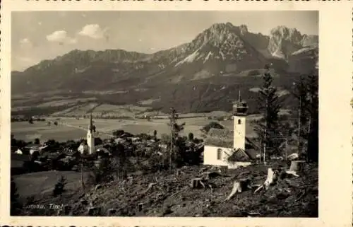 Ak Ellmau in Tirol, Panorama, Kapelle