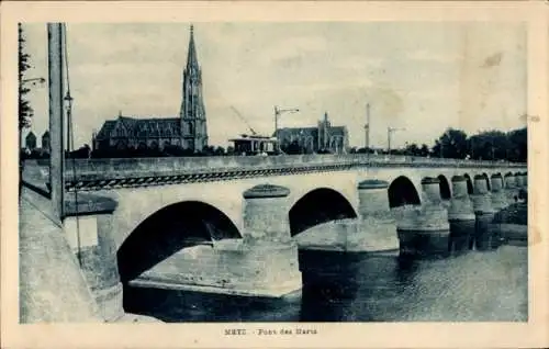 Ak Metz-Moselle, Pont des Morts