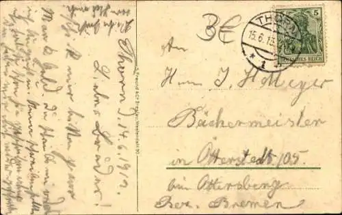 Präge Ak Kaiser Wilhelm II., Blumen, 15. Juni 1888-1913