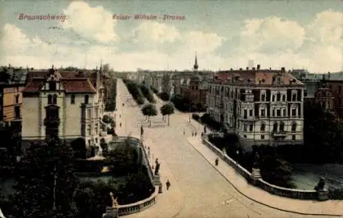 Ak Braunschweig, Kaiser Wilhelm Straße