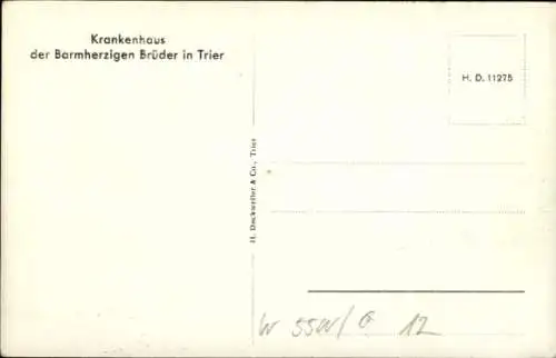 Ak Trier, Krankenhaus der Barmherzigen Brüder