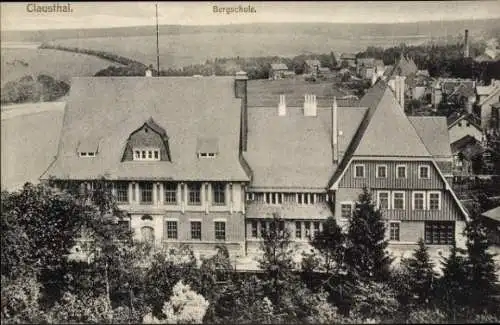 Ak Clausthal Zellerfeld im Oberharz, Bergschule