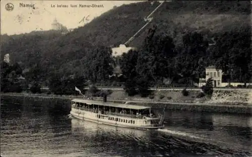 Ak Namur Wallonien, Luxusboot Namur-Dinant