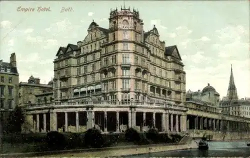 Ak Bath Somerset England, Empire-Hotel