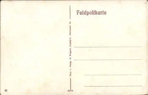 Ak Somme Py Marne, Zerstörungen, I. WK