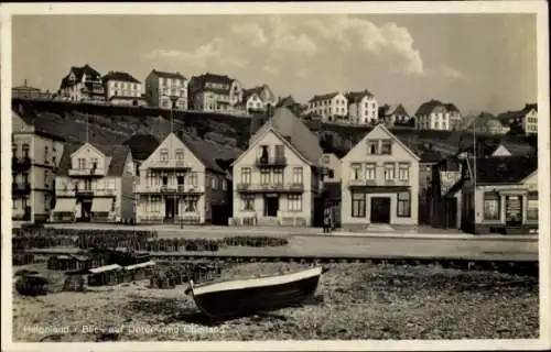 Ak Helgoland, Unterland und Oberland