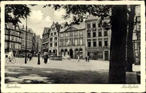 Ak Paderborn in Westfalen, Marktplatz