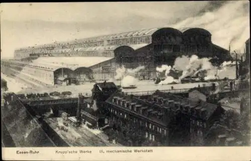 Ak Essen im Ruhrgebiet, Kruppsche Werke, IX. mechanische Werkstatt