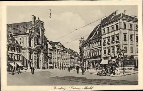 Ak Bamberg in Oberfranken, Grüner Markt