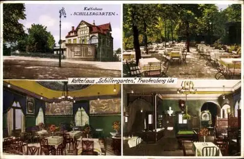 Ak Frankenberg an der Zschopau, Kaffeehaus Schillergarten, Bes. Alfred Hoffmann