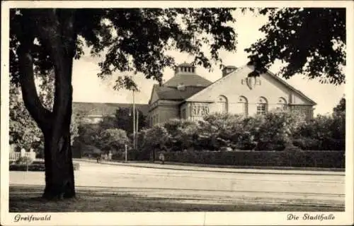 Ak Hansestadt Greifswald, Stadthalle