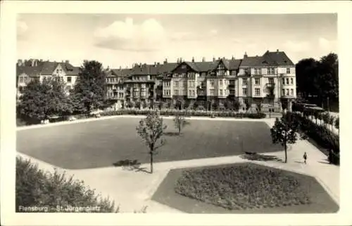 Foto Ak Flensburg in Schleswig Holstein, St. Jürgenplatz