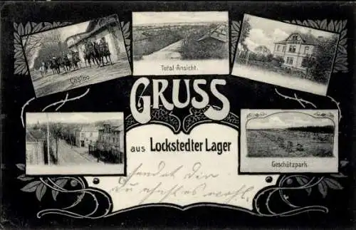 Ak Lockstedt in Schleswig Holstein, Lockstedter Lager, Casino, Totalansicht, Geschützpark