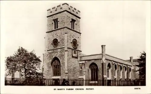 Ak Putney London England, Pfarrkirche St. Mary