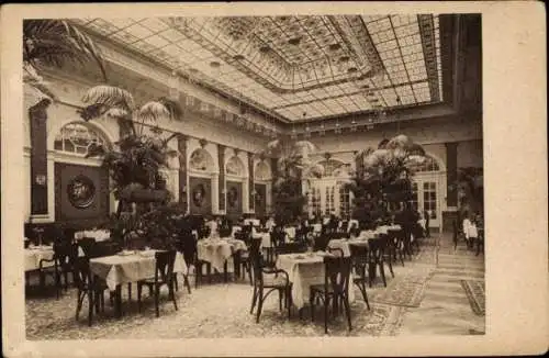 Ak München, Hotel Der Reichsadler, Palmengarten, Herzog Wilhelm Straße, Inh. Albert Hauser