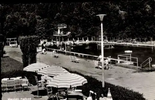 Ak Werdohl im Sauerland, Freibad