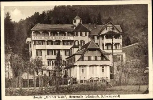 Ak Bad Herrenalb im Schwarzwald, Hospiz Grüner Wald