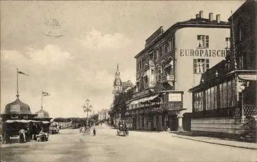 Ak Königswinter am Rhein, Rheinallee, Europäischer Hof