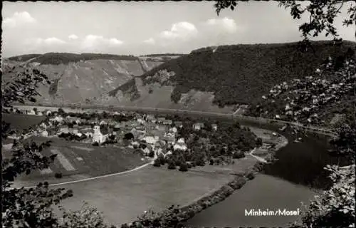 Ak Minheim an der Mosel, Totalansicht