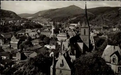 Ak Kirn an der Nahe, Totalansicht, katholische Kirche, evangelische Kirche, Hohe Eiche