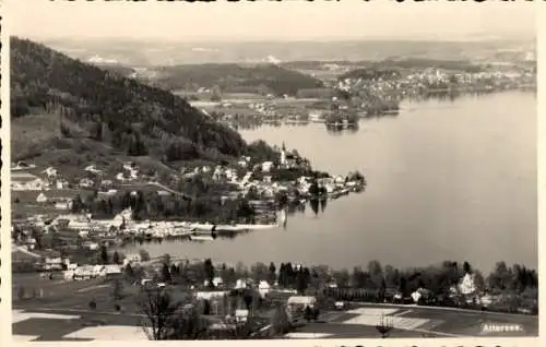 Ak Attersee am Attersee Oberösterreich, Ort mit Umgebung