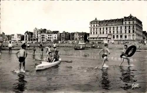 Ak Wimereux Pas de Calais, Plage a maree haute