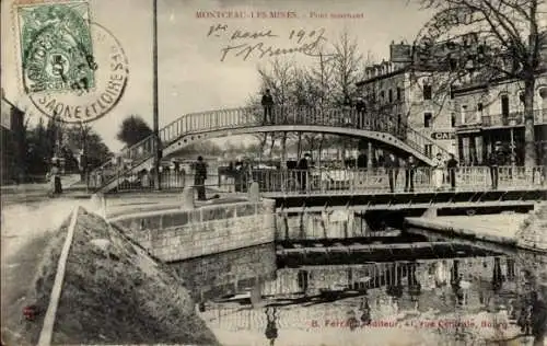 Ak Montceau les Mines Saône et Loire, Pont tournant