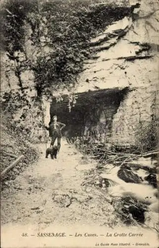 Ak Sassenage Isère, Les Cuves, La Grotte Carree