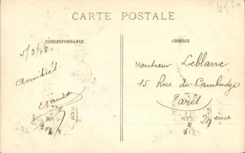 Ak Creil Oise, bombarde, maisons detruites, la Grande Guerre 1914-15