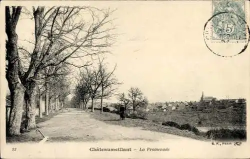 Ak Châteaumeillant Cher, Promenade