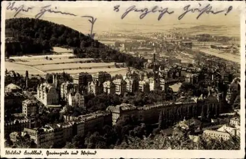 Ak Karlovy Vary Karlsbad Stadt, Panorama