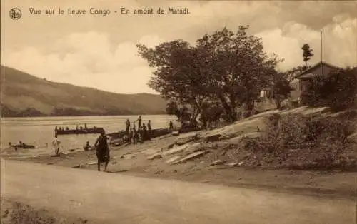 Ak DR Kongo Zaire, Vue sur le fleuve Congo, en amont de Matadi