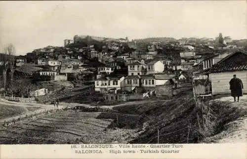 Ak Thessaloniki Saloniki Griechenland, Blick auf die Stadt 1916