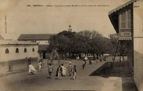 Ak Dakar, Senegal, Ecke Place Protet, Krankenwagenroute