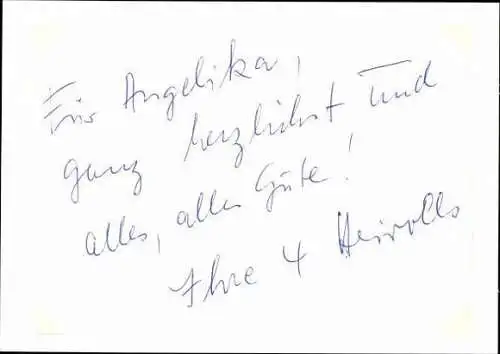 50 Stücke Autogramme Schauspieler