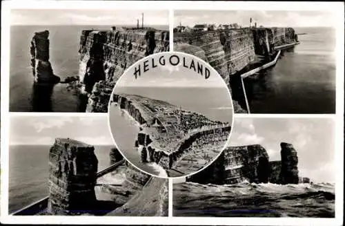 Set von 9 AK Helgoland Nordsee