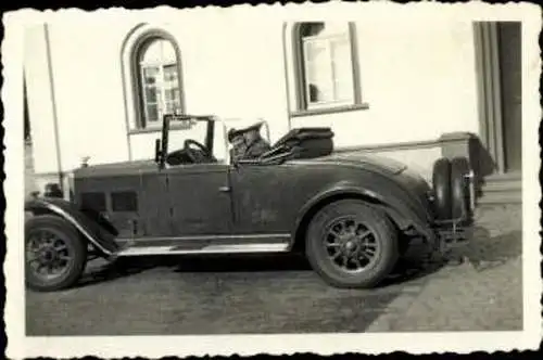 Set von 24 Fotos Auto, diverse Modelle, Goliath, Opel 4 PS, Hansa, Opel-Cabrios...