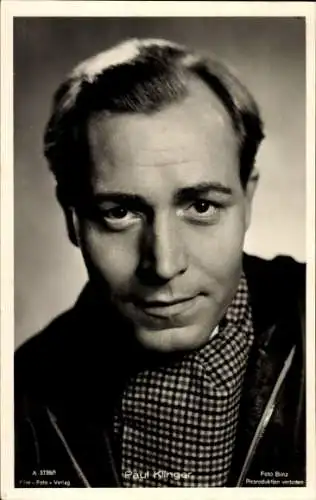 Ak Schauspieler Paul Klinger, Portrait