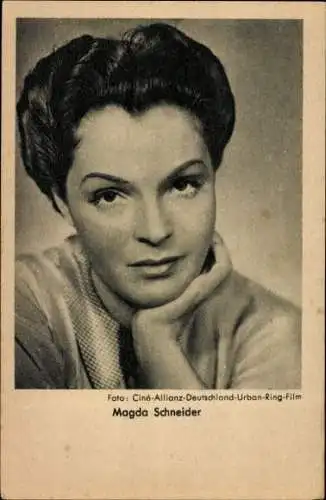Ak Schauspielerin Magda Schneider, Portrait