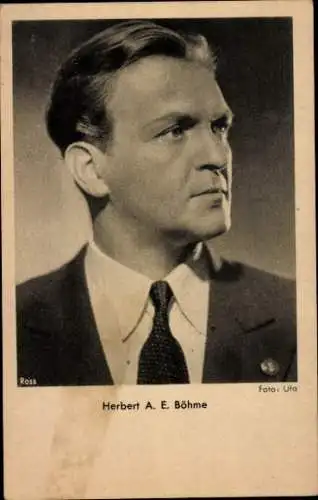 Ak Schauspieler Herbert A. E. Böhme, Portrait, Ross Verlag