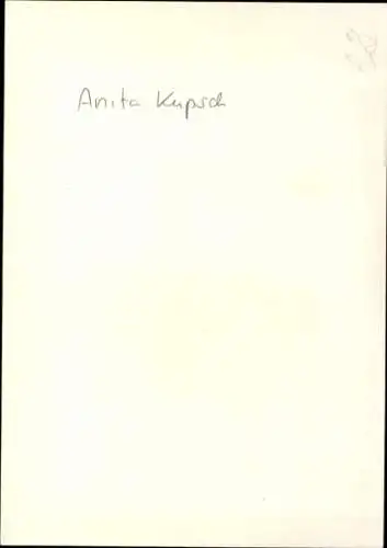 Ak Schauspielerin Anita Kupsch, Portrait, Autogramm