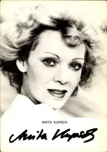 Ak Schauspielerin Anita Kupsch, Portrait, Autogramm