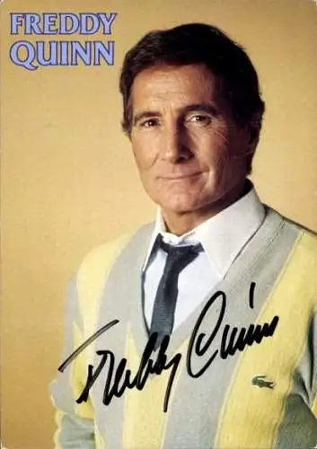 Ak Schauspieler und Sänger Freddy Quinn, Portrait, Autogramm