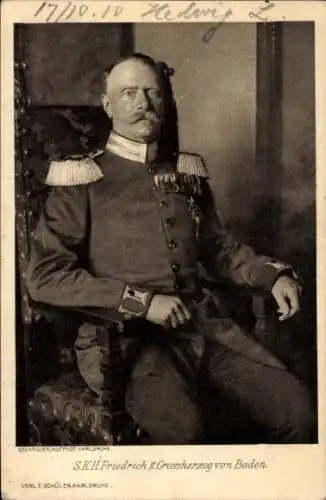 Ak Großherzog Friedrich II. von Baden