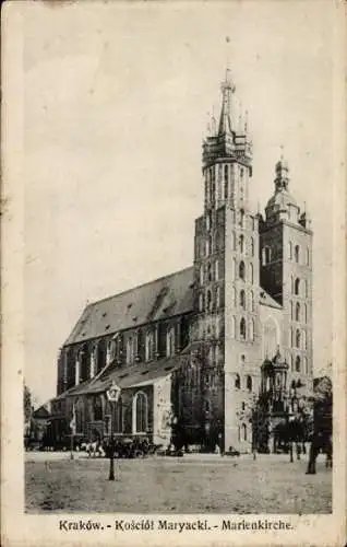 Ak Kraków Krakau Polen, Marienkirche