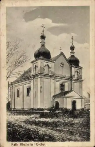 Ak Holoby Ukraine, Katholische Kirche