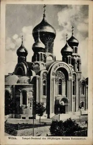 Ak Vilnius Wilno Wilna Litauen, Russische Romanowkirche