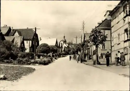 Ak Oberhain Königsee in Thüringen, Dorfstraße