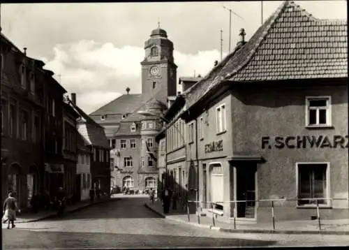 Ak Artern an der Unstrut, Johannisstraße, HO Ratskeller, Geschäft F. Schwarze