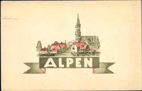 Ak Alpen am Niederrhein, Hotel Terheggen